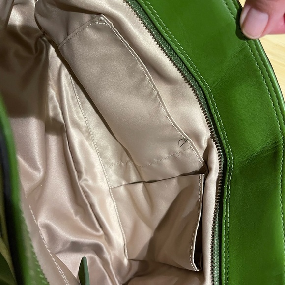 Coach Emerald Green Leather Tote - Picture 8 of 11